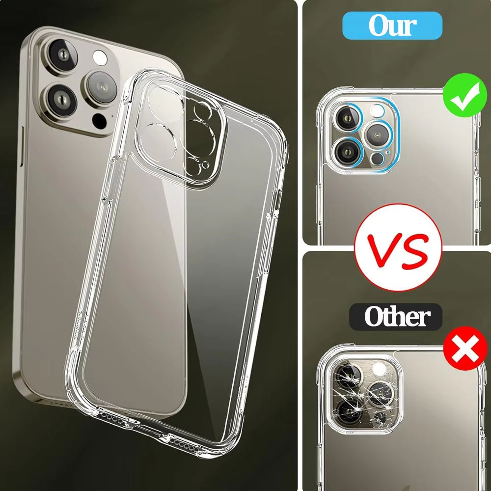 iPhone 17, 16, 15 Pro Max Transparent Phone Case