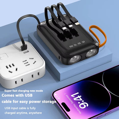 4-in-1 Mini 18650 Power Bank – Fast Charging On the Go